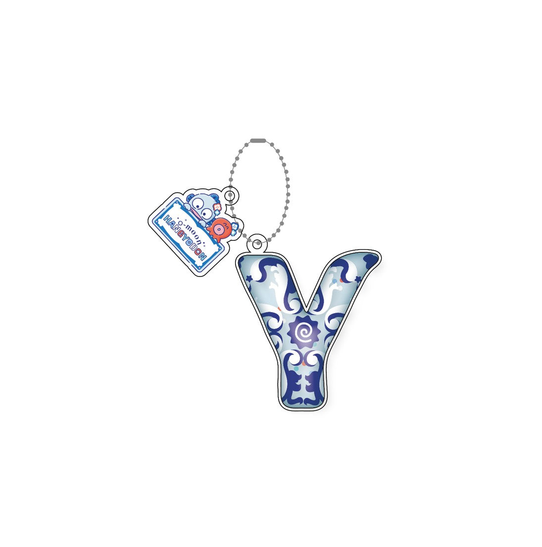 O‑Moon × Hangyodon Bubble Letter Keychain – Y