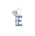 O‑Moon × Hangyodon Bubble Letter Keychain – E