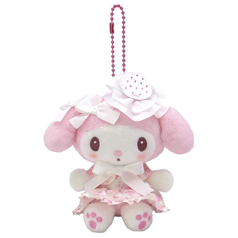 Sanrio Mascot Holder – My Melody MM (50th Anniversary White Strawberry)