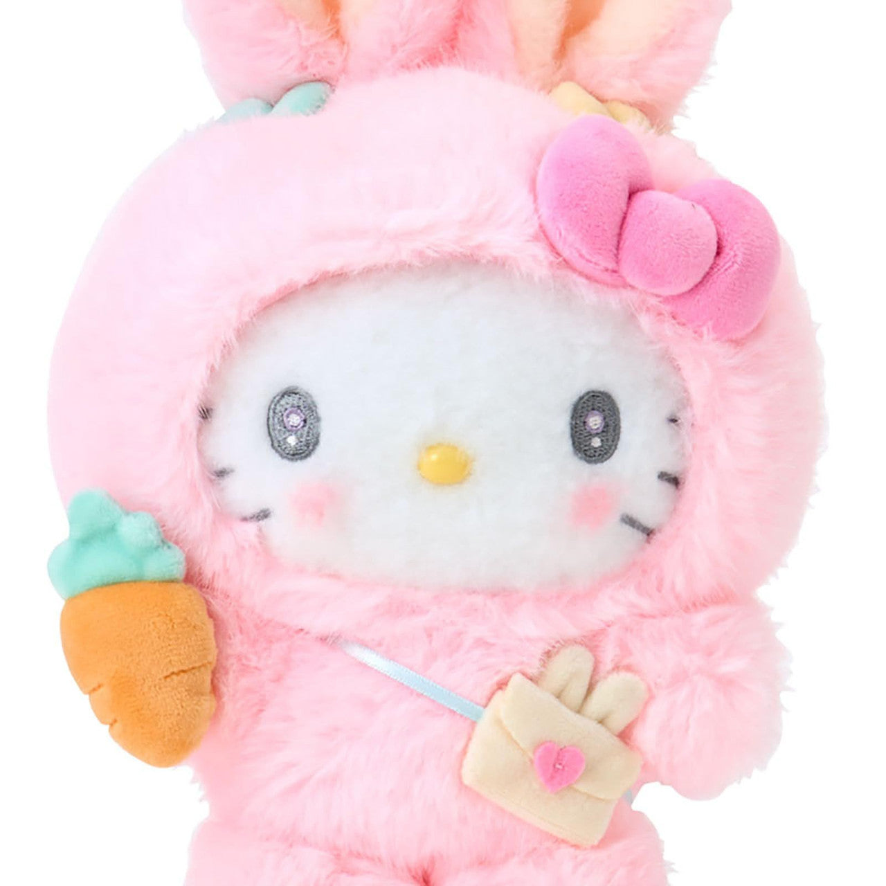 Sanrio Hello Kitty KT Fluffy Eared Rabbit Club Plush Toy