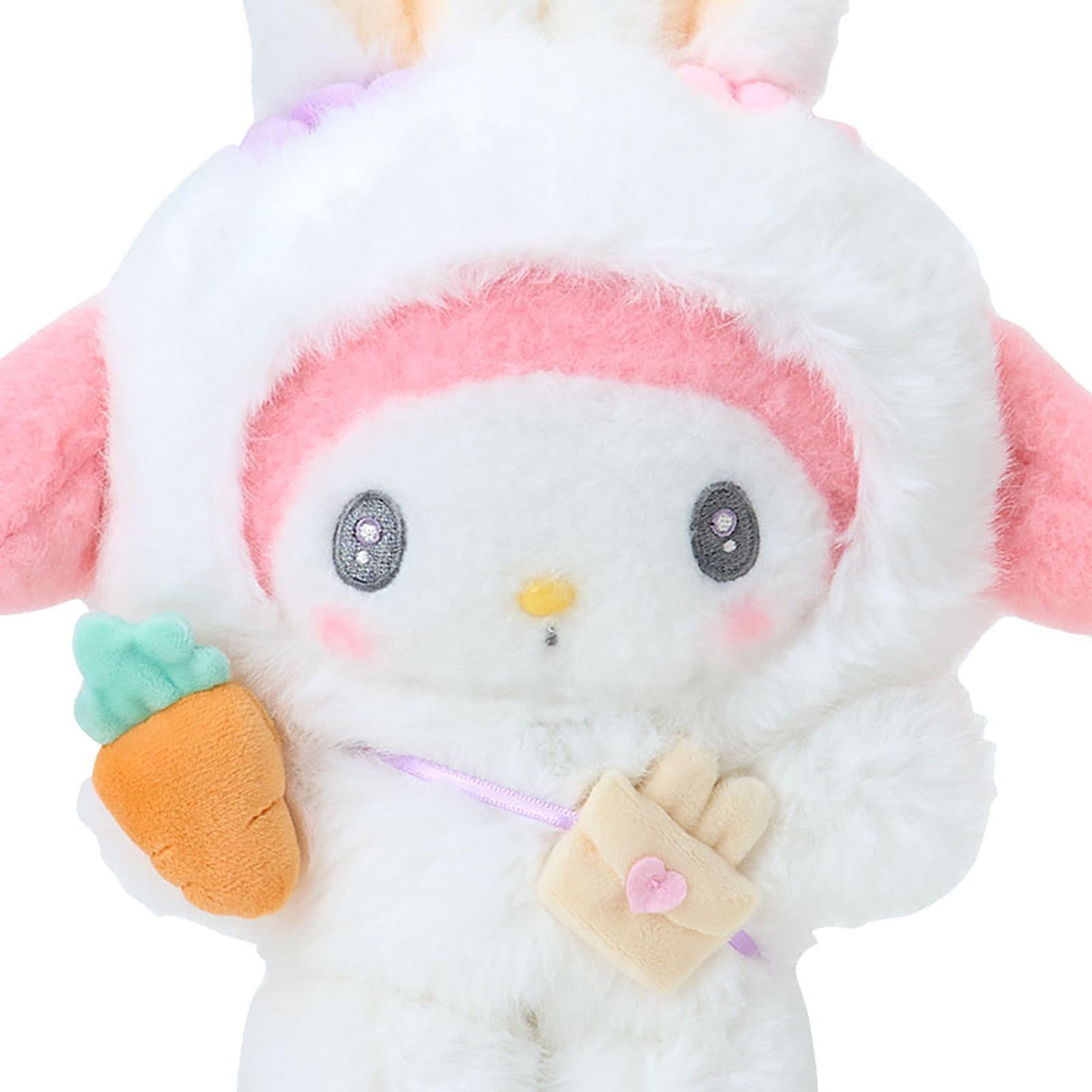 Sanrio My Melody MM Fluffy Eared Bunny Club Plush Toy