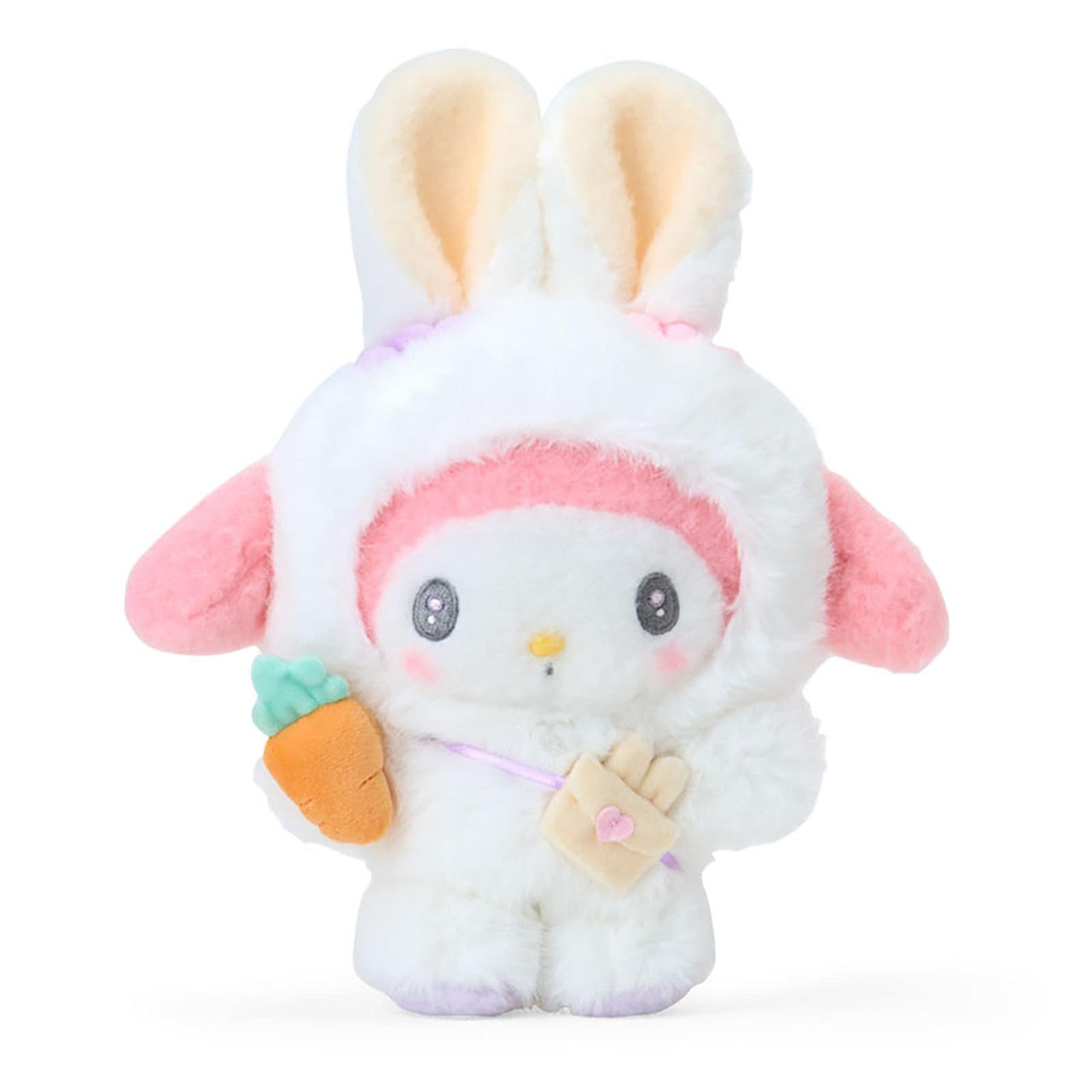Sanrio My Melody MM Fluffy Eared Bunny Club Plush Toy
