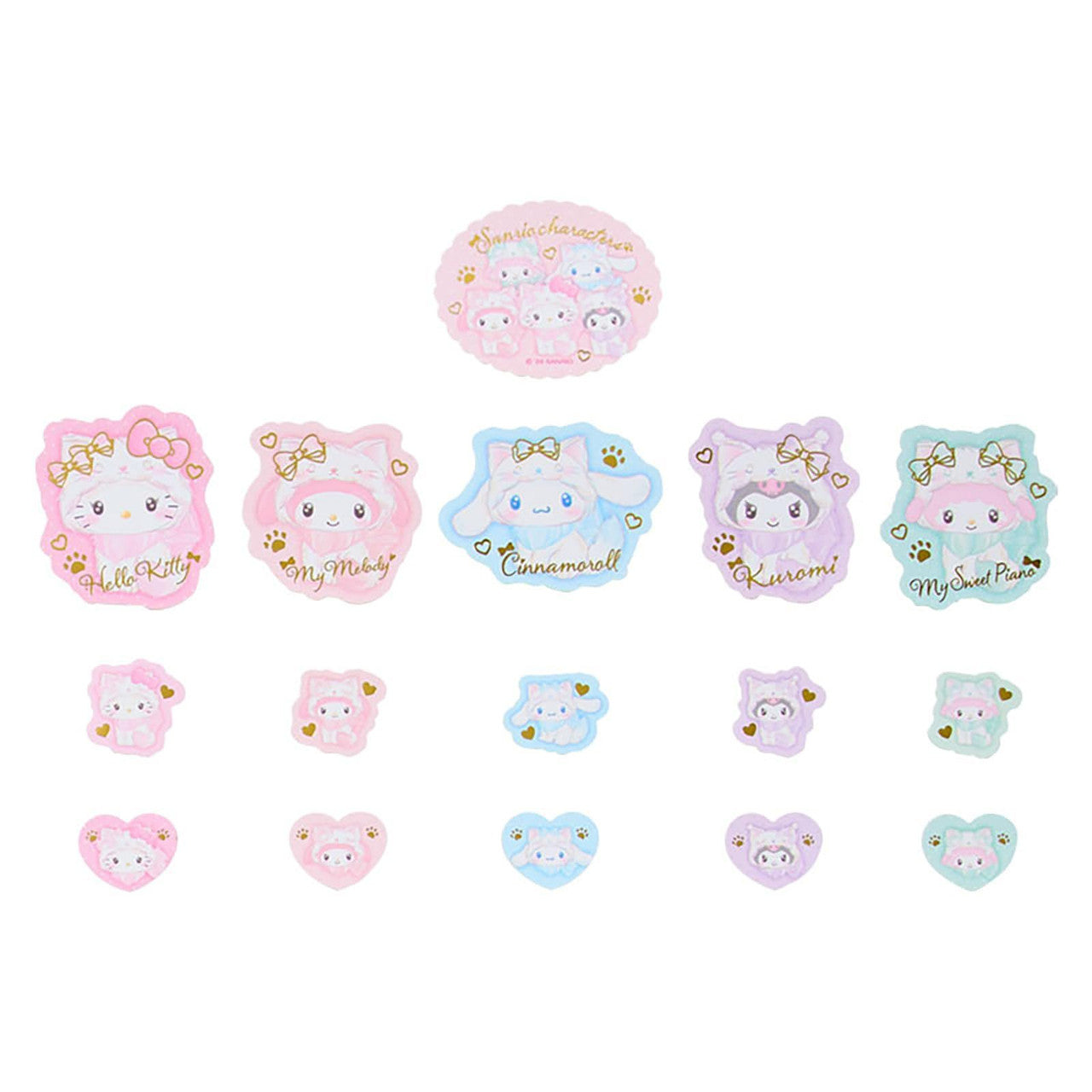 Sanrio Milky Kitten Sanrio Characters MX Sticker Set