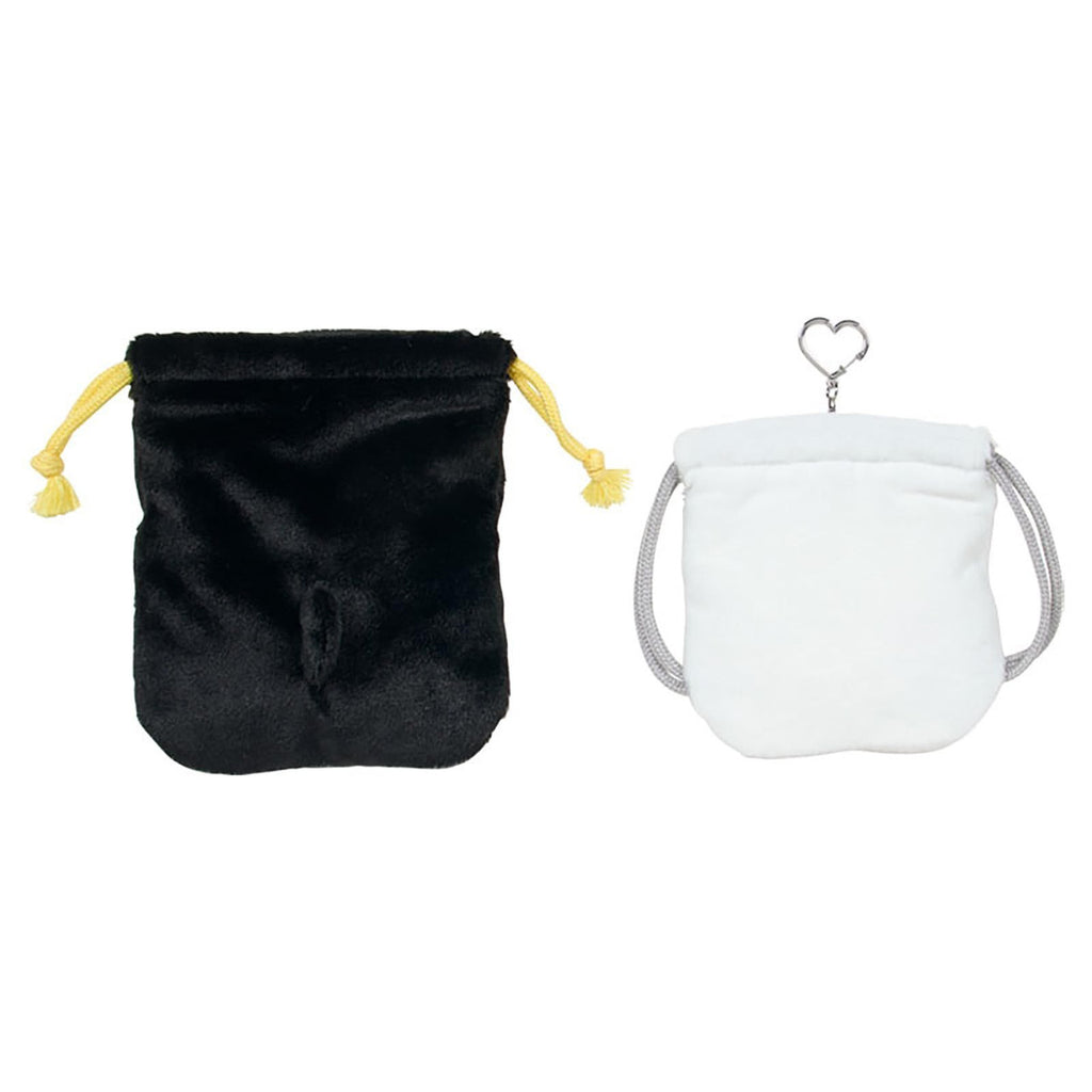 Sanrio Bad Badtz‑Maru XO Drawstring Pouch 2‑Piece Set – Together With Beloved Friends