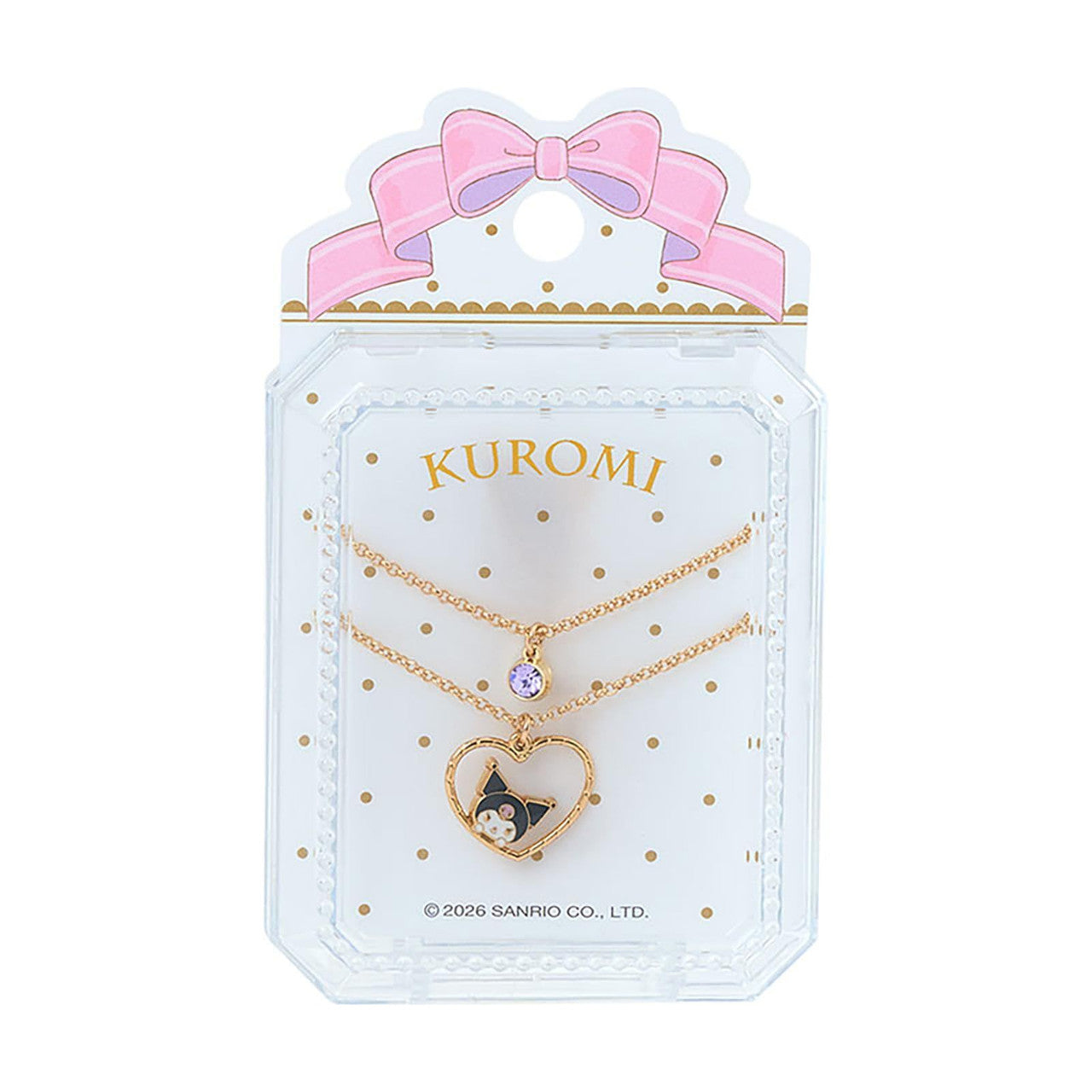 Sanrio Kuromi Necklace 2‑Piece Set