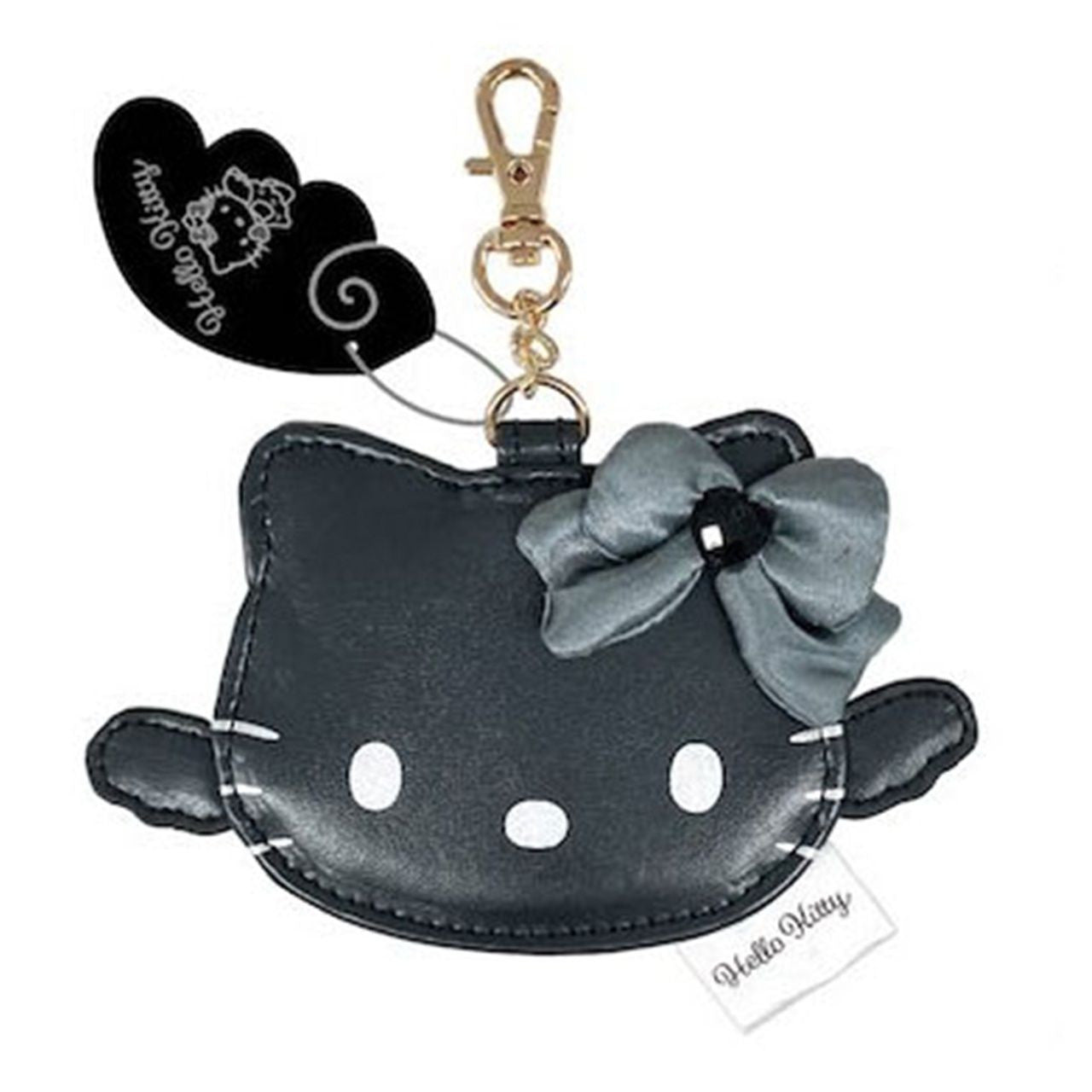 Sanrio Hello Kitty KT Mirror Bag Charm – Black Angel