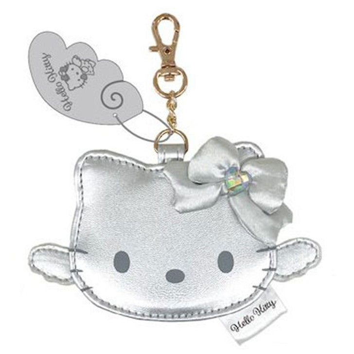 Sanrio Hello Kitty KT Mirror Bag Charm – Black Angel Silver