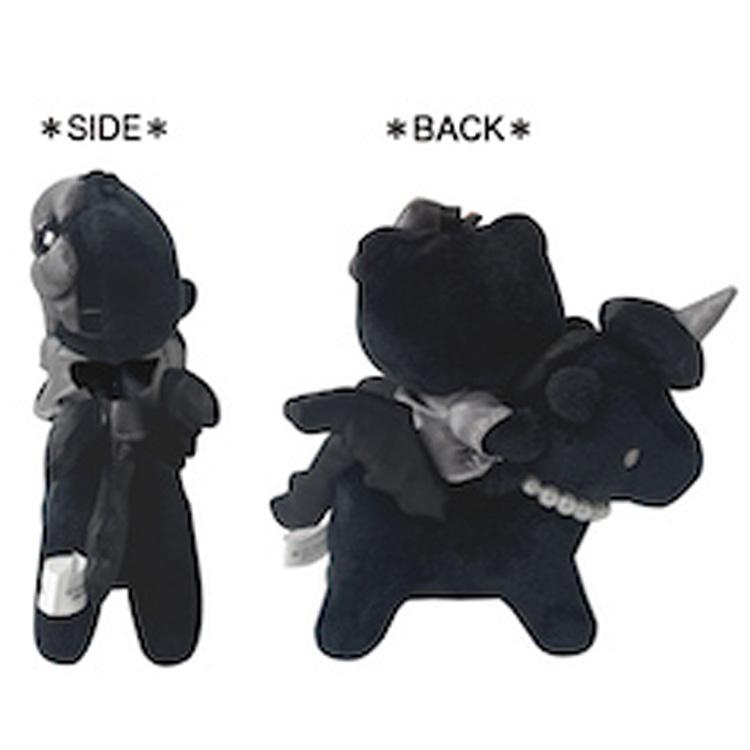 Sanrio Hello Kitty KT Premium Mascot Keychain – Pegasus Black (Black Angel)