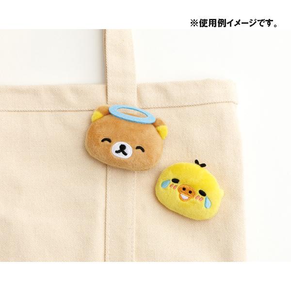Rilakkuma Plush Badge – Kiiroitori Angel (Emoji‑s Plush)