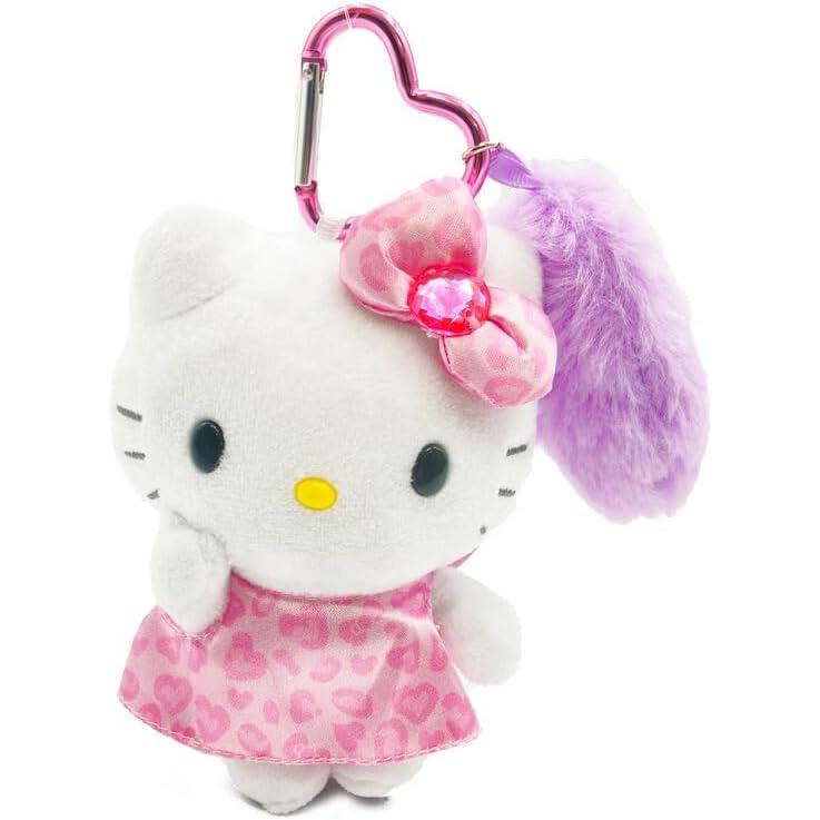 Sanrio Hello Kitty KT Tail Mascot Keychain – Leopard Pink GOGO Gal
