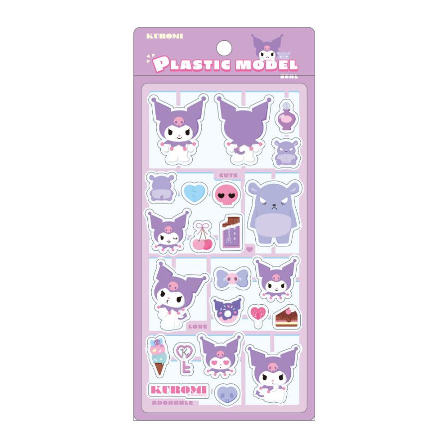 Sanrio Characters Plastic‑Model Style Sticker – Kuromi