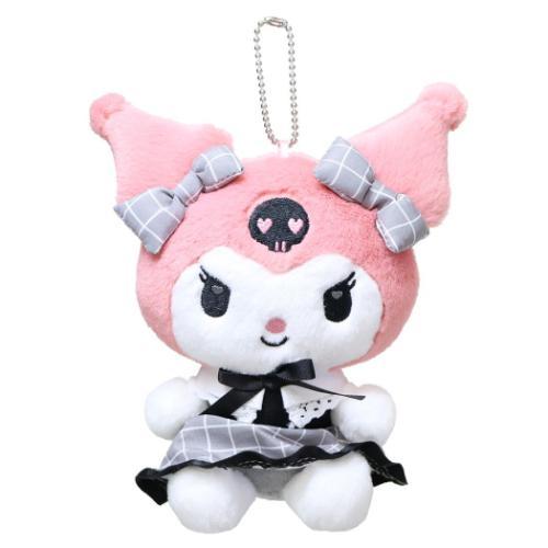 Sanrio Kuromi KU Black Graph Mini Plush with Ball Chain
