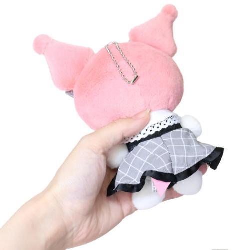 Sanrio Kuromi KU Black Graph Mini Plush with Ball Chain