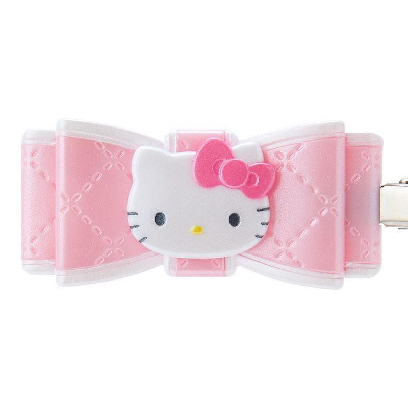 Sanrio Hello Kitty KT Bangs Clip 2‑Piece Set – Quilt Ribbon
