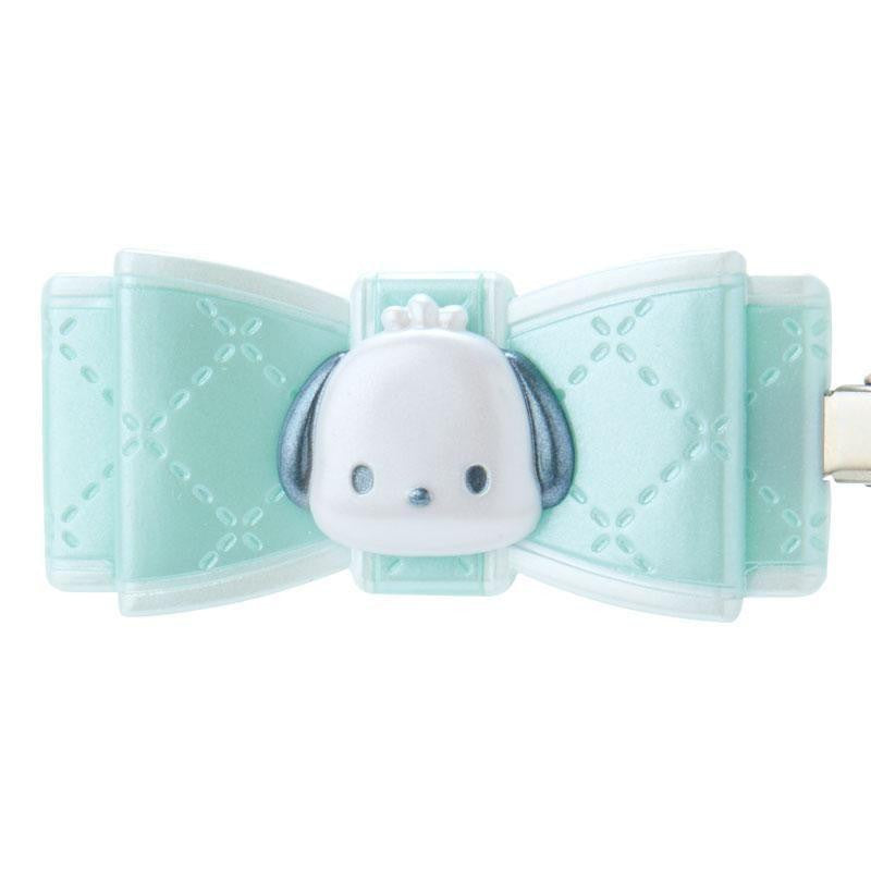 Sanrio Pochacco PC Bangs Clip 2‑Piece Set – Quilt Ribbon