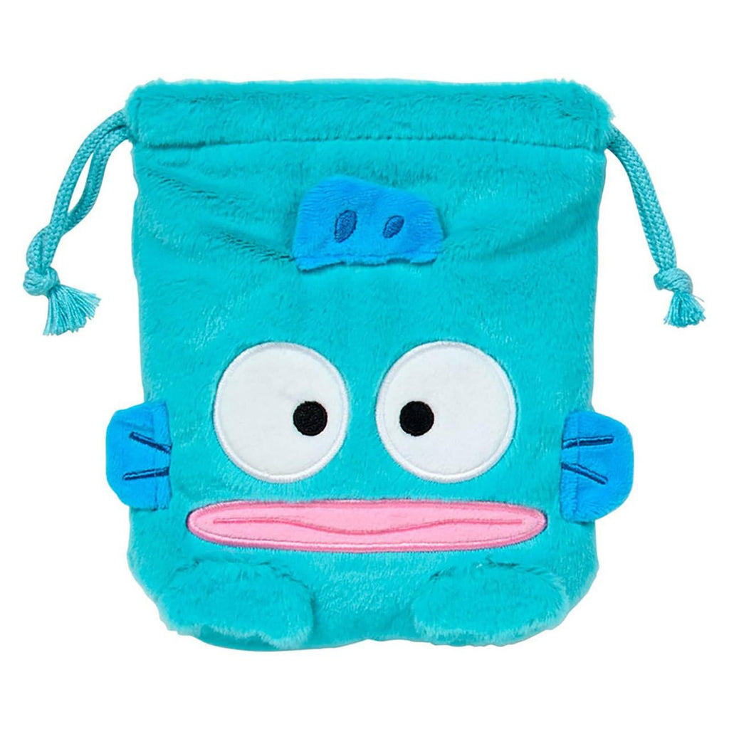 Sanrio Hangyodon HG Drawstring Pouch 2‑Piece Set – Together With Beloved Friends