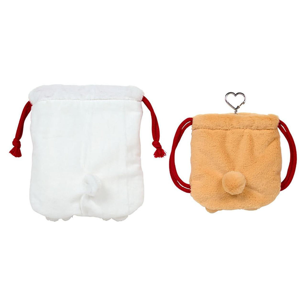 Sanrio Hello Kitty KT Drawstring Pouch 2‑Piece Set – Together With Beloved Friends
