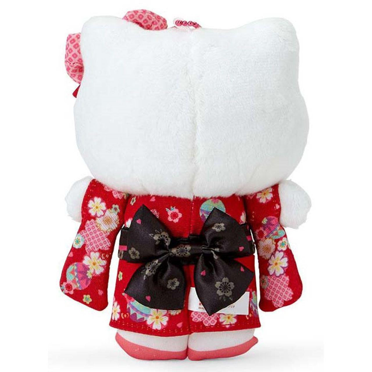 Sanrio Hello Kitty KT Plush Mascot Holder Keychain – Kimono Sakura