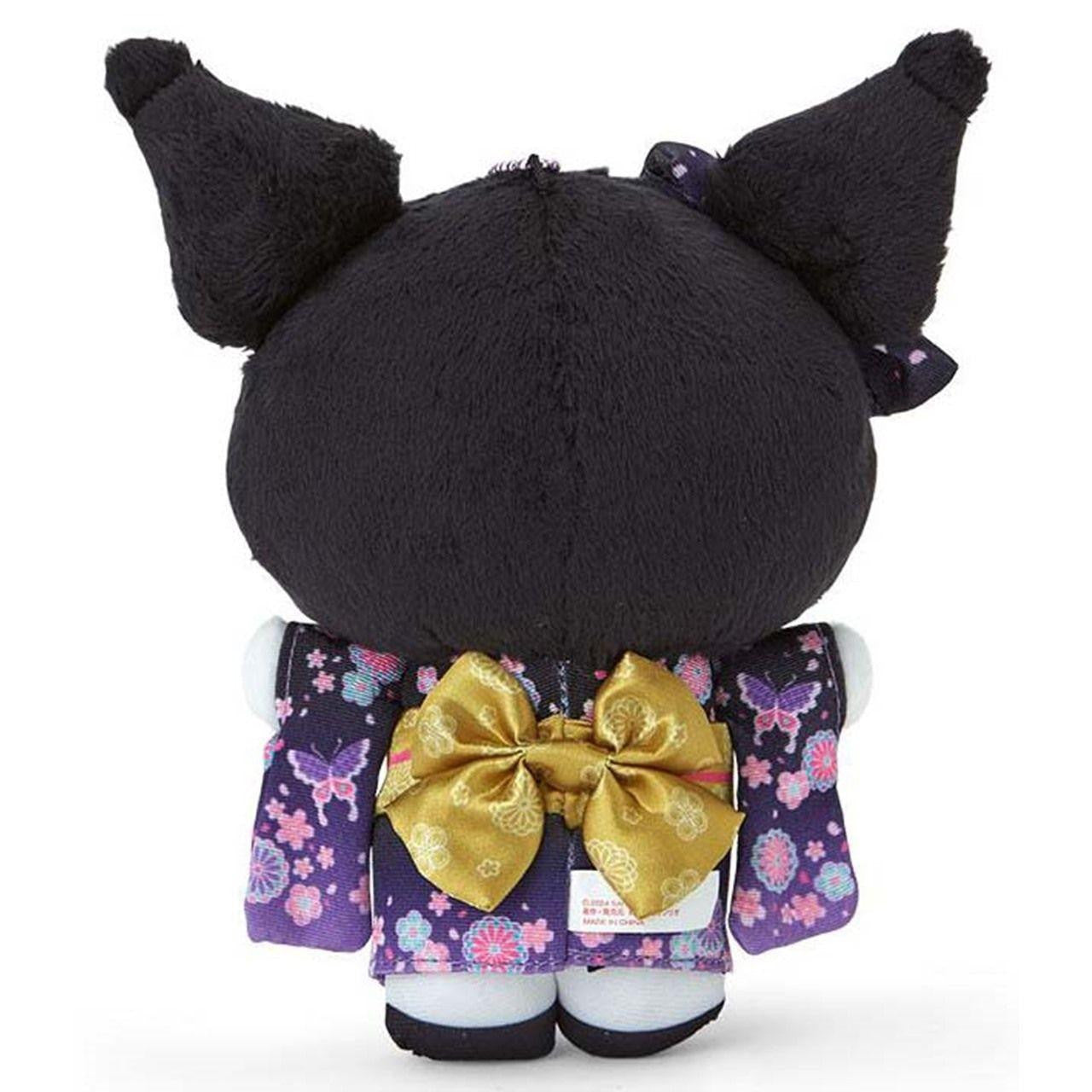 Sanrio Kuromi KU Plush Mascot Holder Keychain – Kimono Sakura