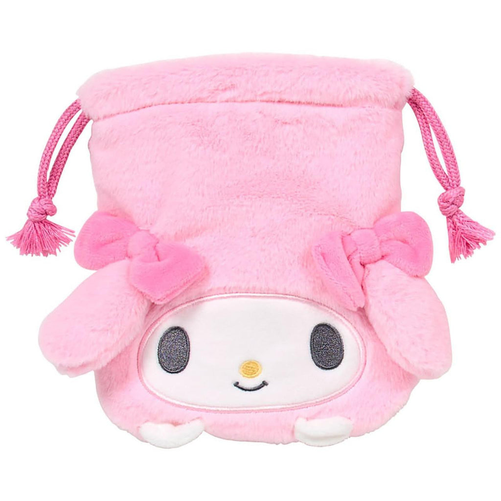 Sanrio My Melody MM Drawstring Pouch 2‑Piece Set – Together With Beloved Friends