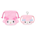 Sanrio My Melody MM Drawstring Pouch 2‑Piece Set – Together With Beloved Friends