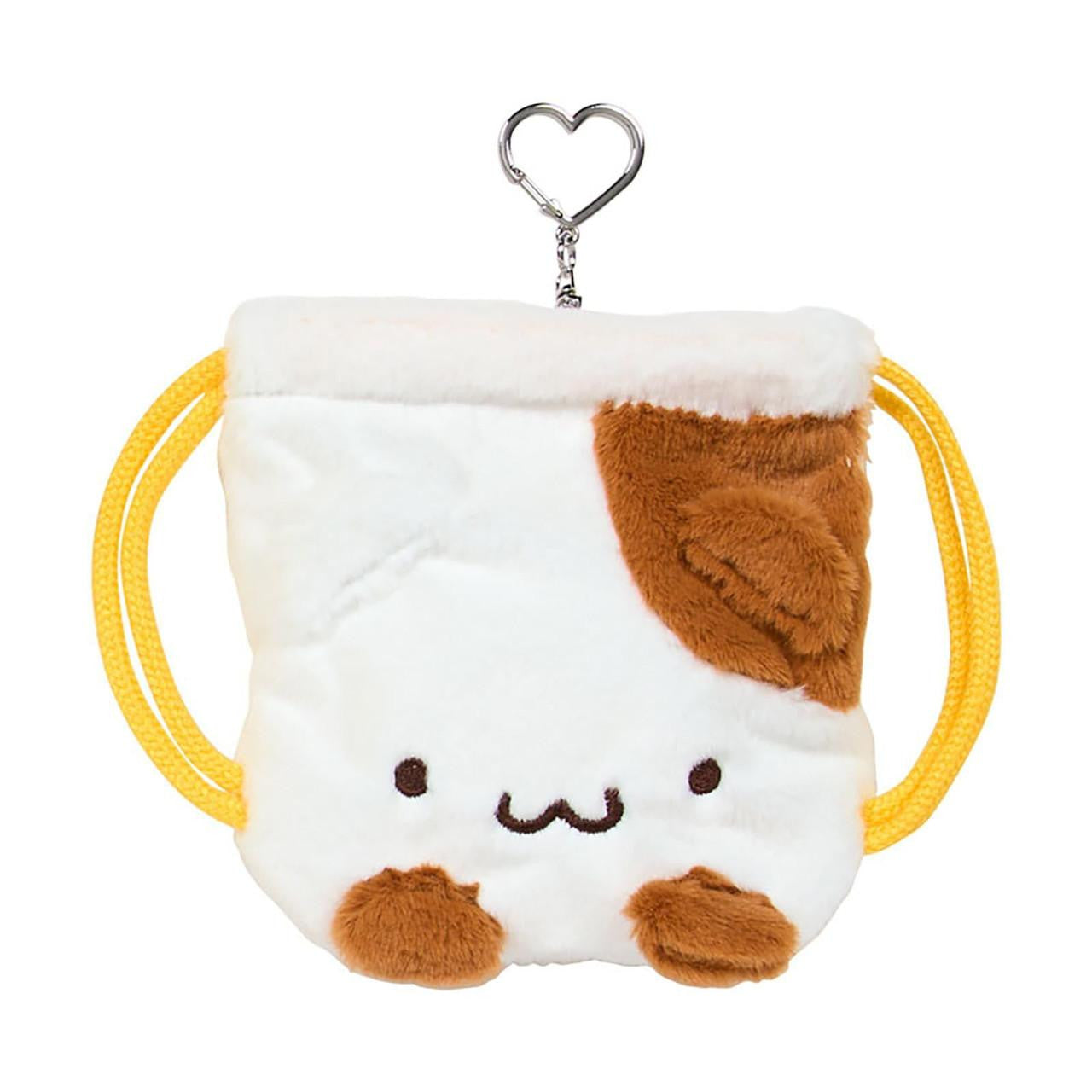 Sanrio Pompompurin PN Drawstring Pouch 2‑Piece Set – Together With Beloved Friends