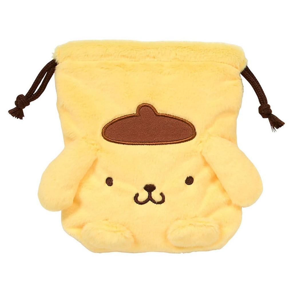 Sanrio Pompompurin PN Drawstring Pouch 2‑Piece Set – Together With Beloved Friends