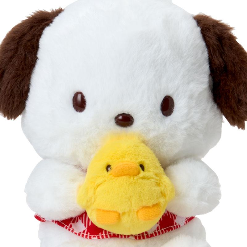 Japan Sanrio Original Plush Toy – Pochacco PC Loves Pee‑chans (Happy Birthday)