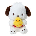 Japan Sanrio Original Plush Toy – Pochacco PC Loves Pee‑chans (Happy Birthday)