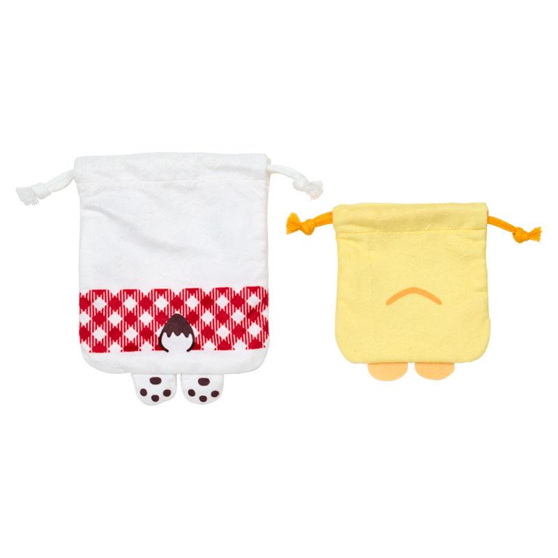Sanrio Pochacco PC Drawstring Pouch 2‑Piece Set – Daisuki P‑Chans Series