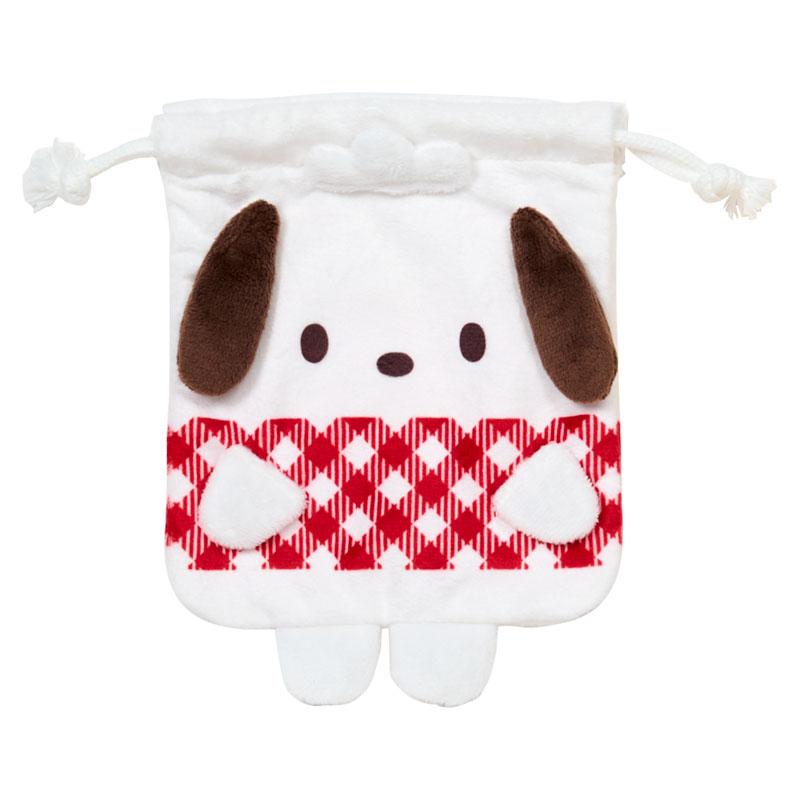 Sanrio Pochacco PC Drawstring Pouch 2‑Piece Set – Daisuki P‑Chans Series