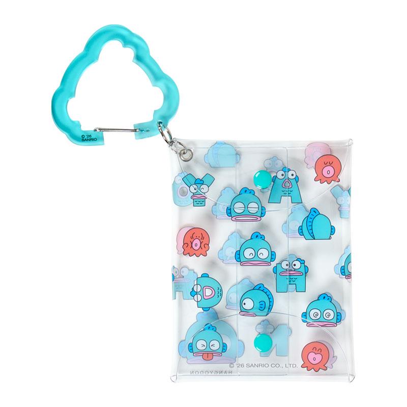Sanrio Hangyodon HG Funny Face Clear Pouch with Carabiner
