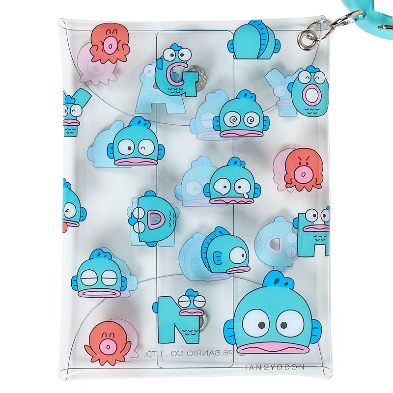 Sanrio Hangyodon HG Funny Face Clear Pouch with Carabiner