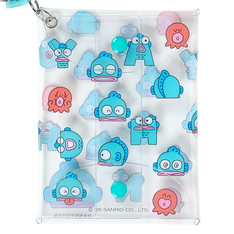 Sanrio Hangyodon HG Funny Face Clear Pouch with Carabiner