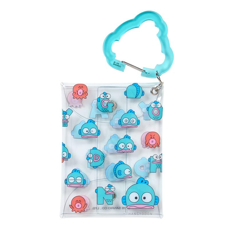 Sanrio Hangyodon HG Funny Face Clear Pouch with Carabiner