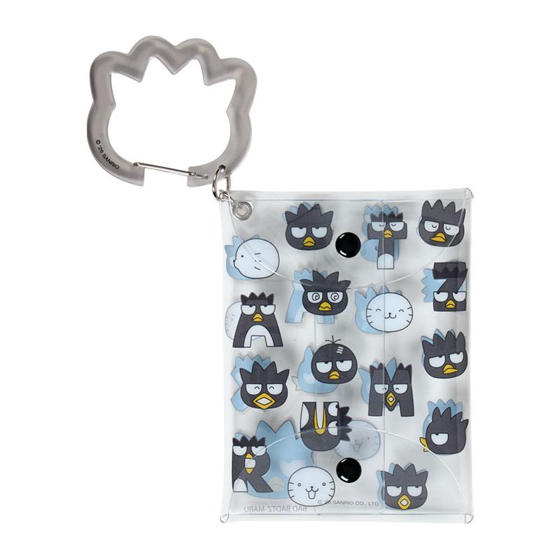 Sanrio Bad Badtz‑Maru XO Funny Face Clear Pouch with Carabiner