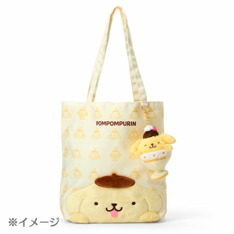 Sanrio Pompompurin PN Mascot Holder – 30th Anniversary “Purin de Manpuku Shiawase Purin”