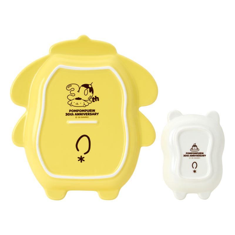 Sanrio Pompompurin PN Character Plate Set – 30th Anniversary “Purin de Manpuku Shiawase Purin”