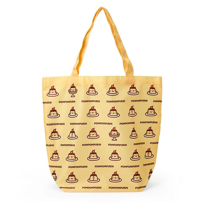 Sanrio Pompompurin PN Eco Bag with Case – 30th Anniversary “Purin de Manpuku Shiawase Purin”