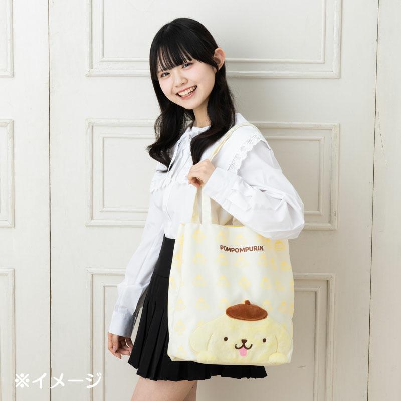 Sanrio Pompompurin PN Tote Bag – 30th Anniversary “Purin de Manpuku Shiawase Purin”