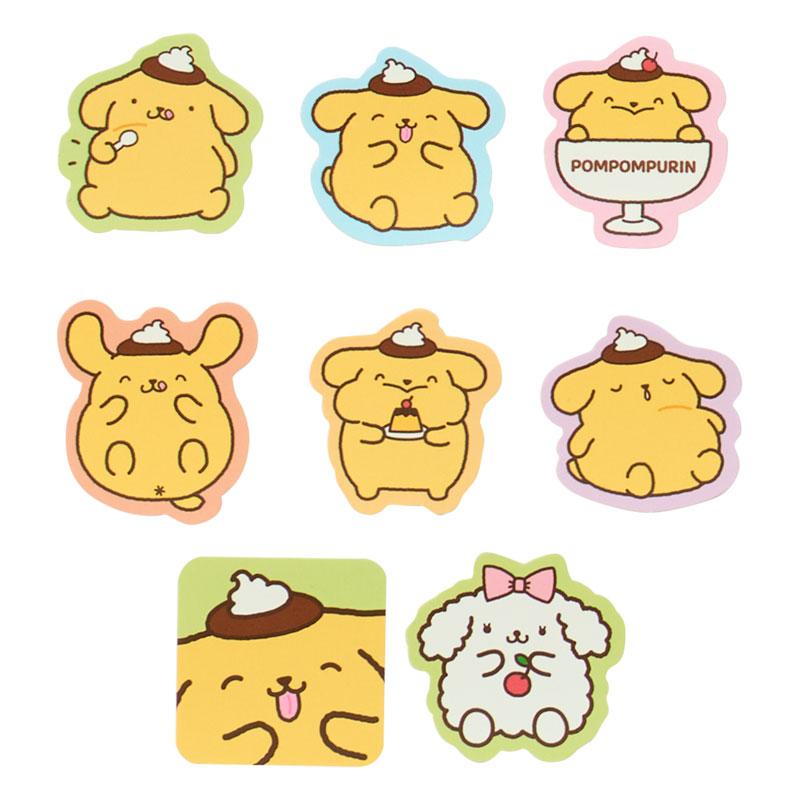 Sanrio Pompompurin PN Sticker Set – 30th Anniversary “Purin de Manpuku Shiawase Purin”