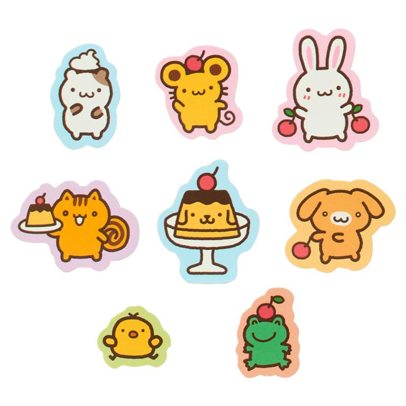 Sanrio Pompompurin PN Sticker Set – 30th Anniversary “Purin de Manpuku Shiawase Purin”