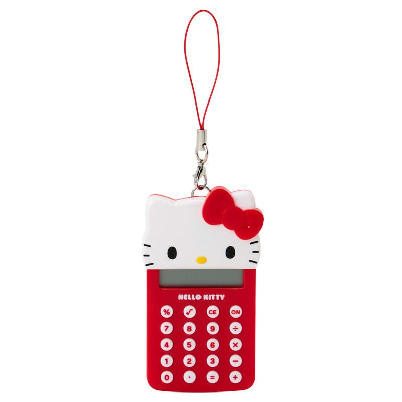 Sanrio Hello Kitty Mini Calculator – Face‑Shaped Charm with Strap