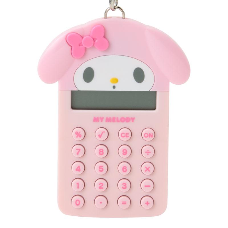 Sanrio My Melody Mini Calculator – Face‑Shaped Charm with Strap