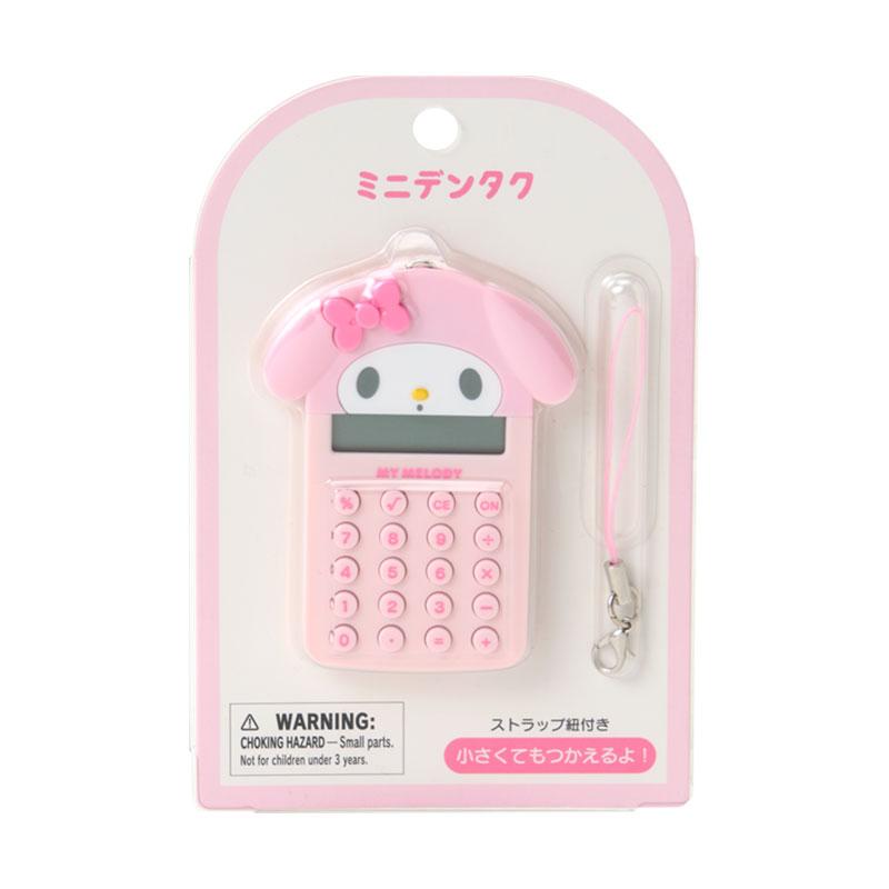 Sanrio My Melody Mini Calculator – Face‑Shaped Charm with Strap