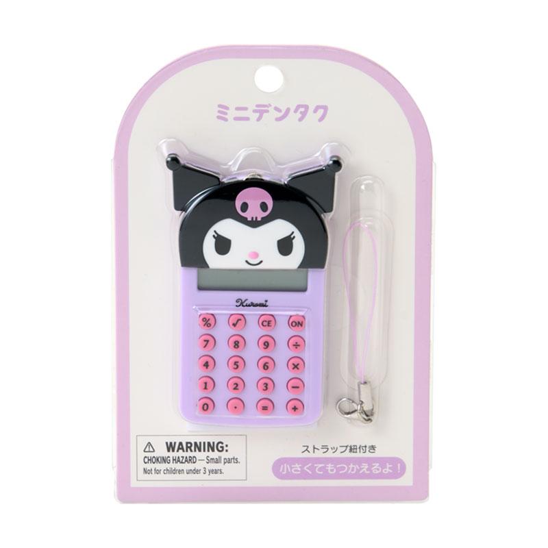 Sanrio Kuromi Mini Calculator – Face‑Shaped Charm with Strap