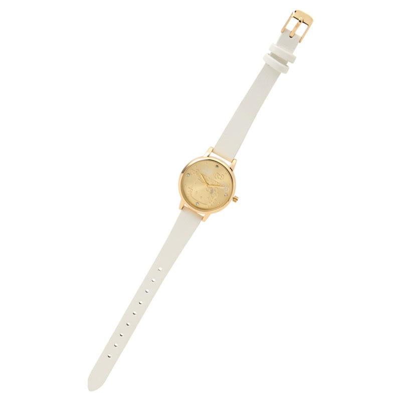 Sanrio Hello Kitty Watch – Gold Motif & Stone Accent