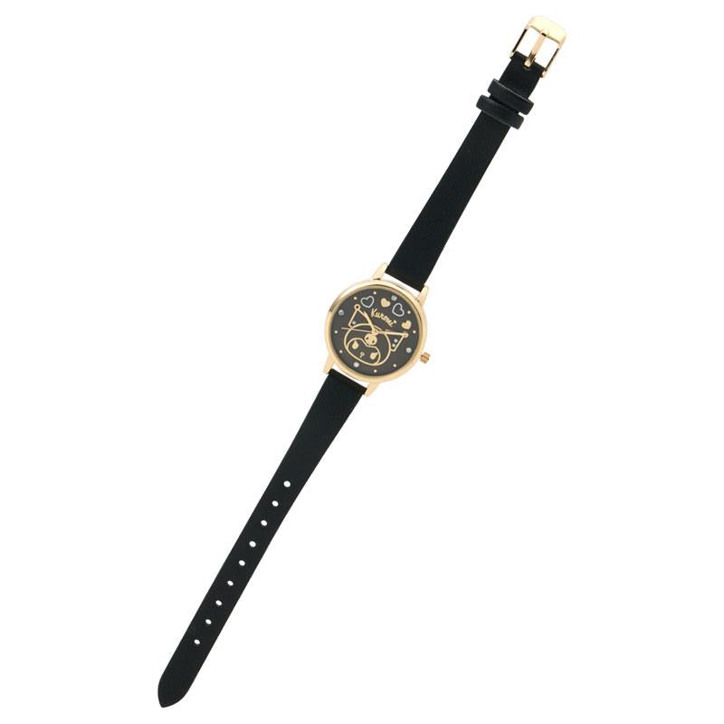 Sanrio Kuromi Watch – Gold Accent & Stone Detail